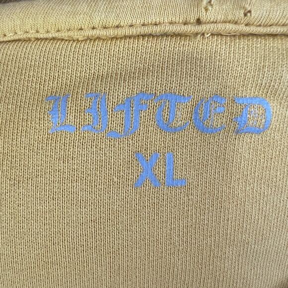 Original Favorites LIFTED Yellow Long Sleeve Crewneck Pullover Sweatshirt XL - Picture 7 of 9